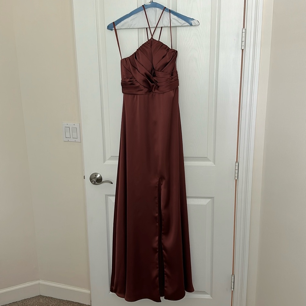 Revelry Nayeli Satin Bridesmaid Dress